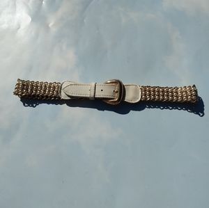 Cool gold chain link accent belt